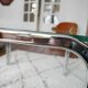 Table basse en verre et chrome design années 70