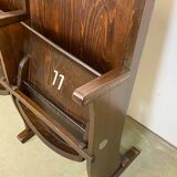Vintage Two-Seat Cinema Bench from Ton 1950s