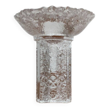 Olympics glass candle holder by Lars Hellsten for Orrefors, Sweden, 1984