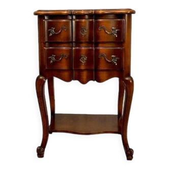 Curved bedside table in “Louis XV” style