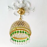 Luster en laiton et cristal