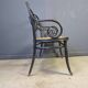 Art nouveau settee no. 2 in bent wood and cane by Thonet Brothers, Austria 1900s