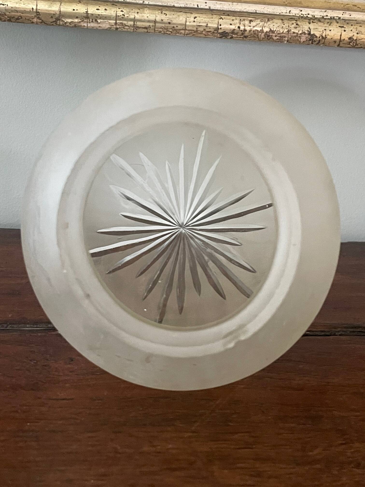 cut glass art deco globe