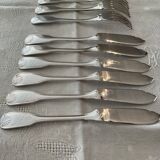Set of 12 fish cutlery Christofle model Vendome