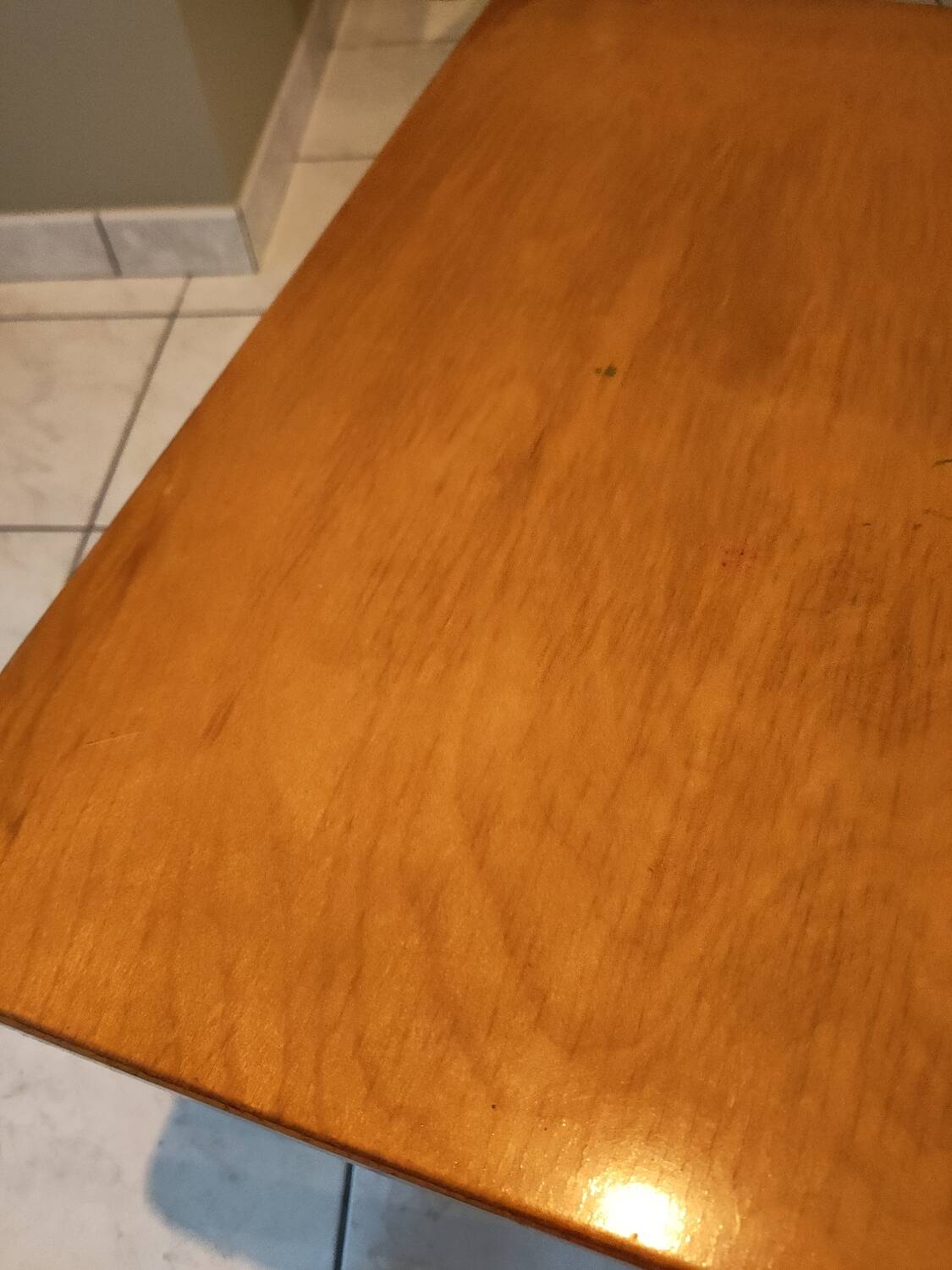 Children's armchair and desk in beech