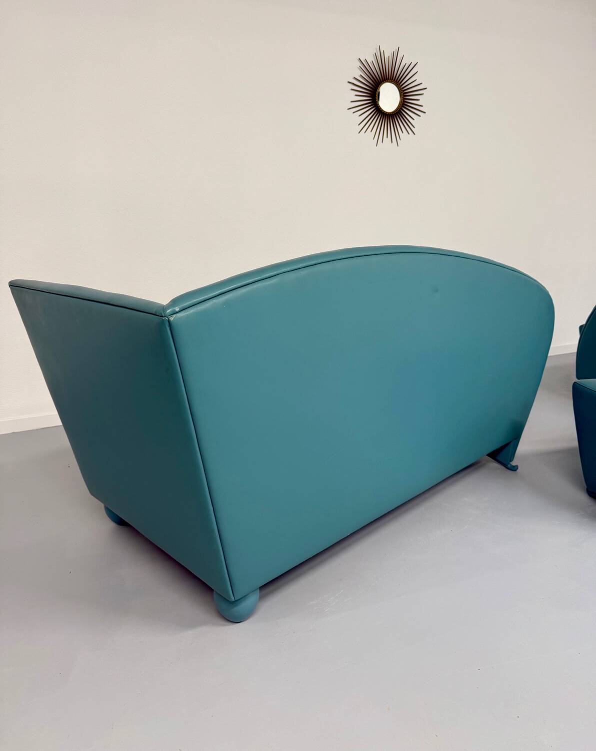 Living room sofa and armchair Atlantis design from the 90s by Wittmann vintage