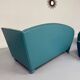 Living room sofa and armchair Atlantis design from the 90s by Wittmann vintage