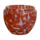 Orange glass jar
