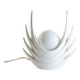 Organic white ceramic lamp, Italy, 70s