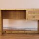 Dal Vera bamboo rattan desk and chair from the 1970s.