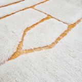 Handwoven natural wool rug, size 1.4/2.6 m.