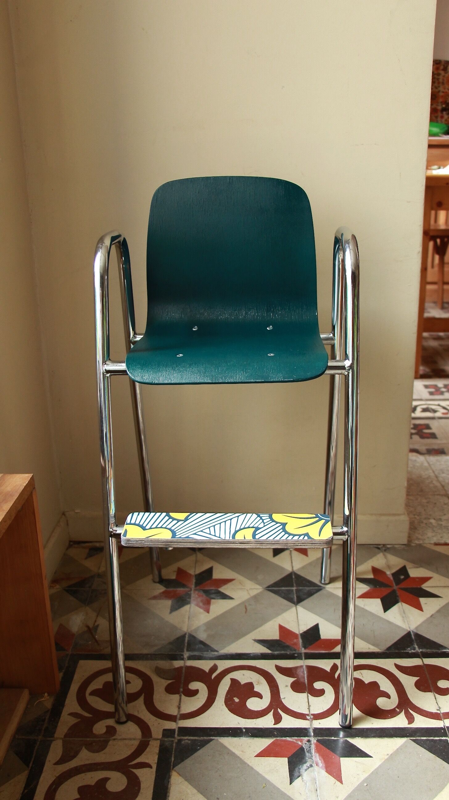 Vintage high chair for children