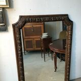 Mirror carved wooden frame late 17th century 137x70 cm