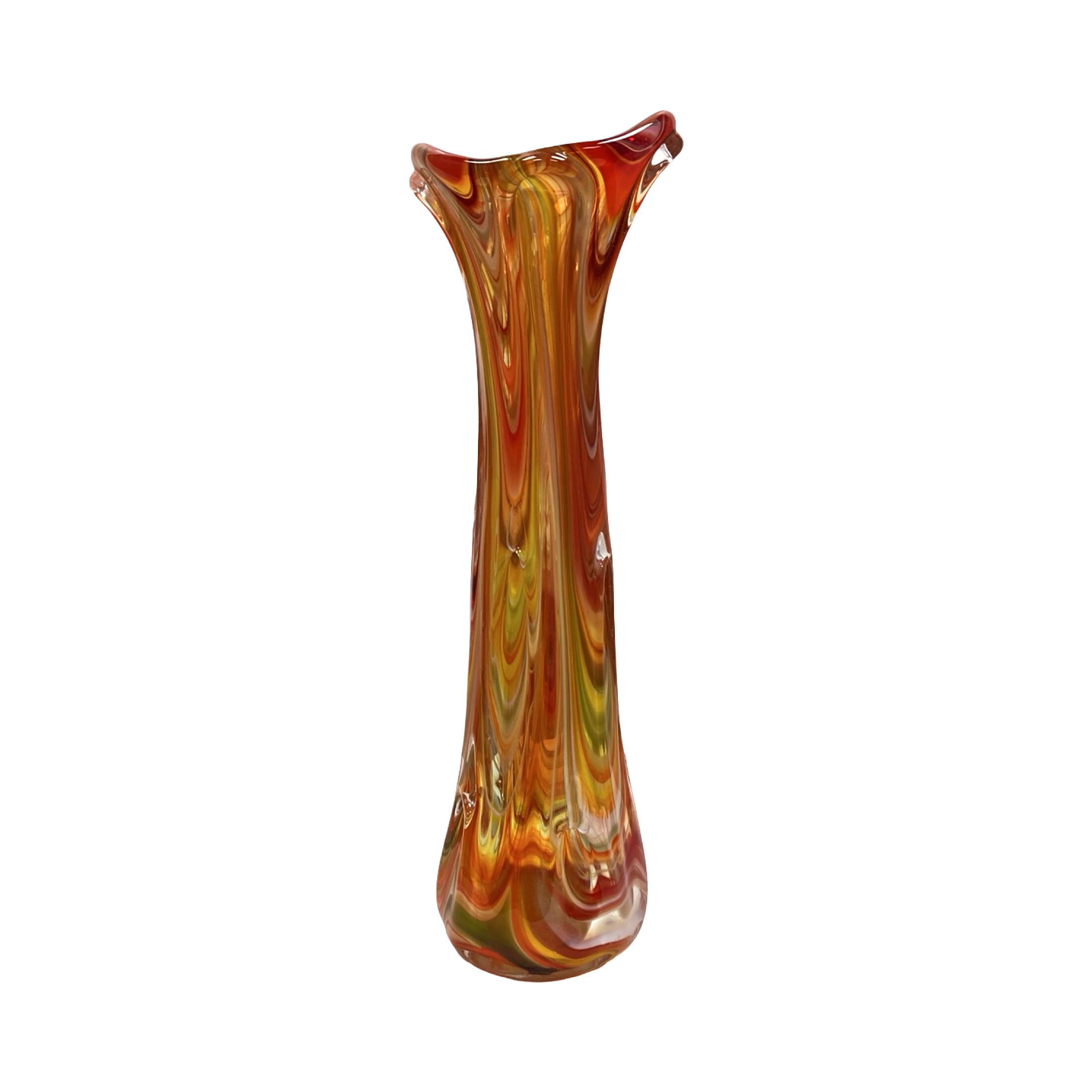 "Sękacz" vase – Ząbkowice Śląskie steelworks, Poland 1970s (42 cm)