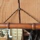Mirour en bois tourné imitation bambou