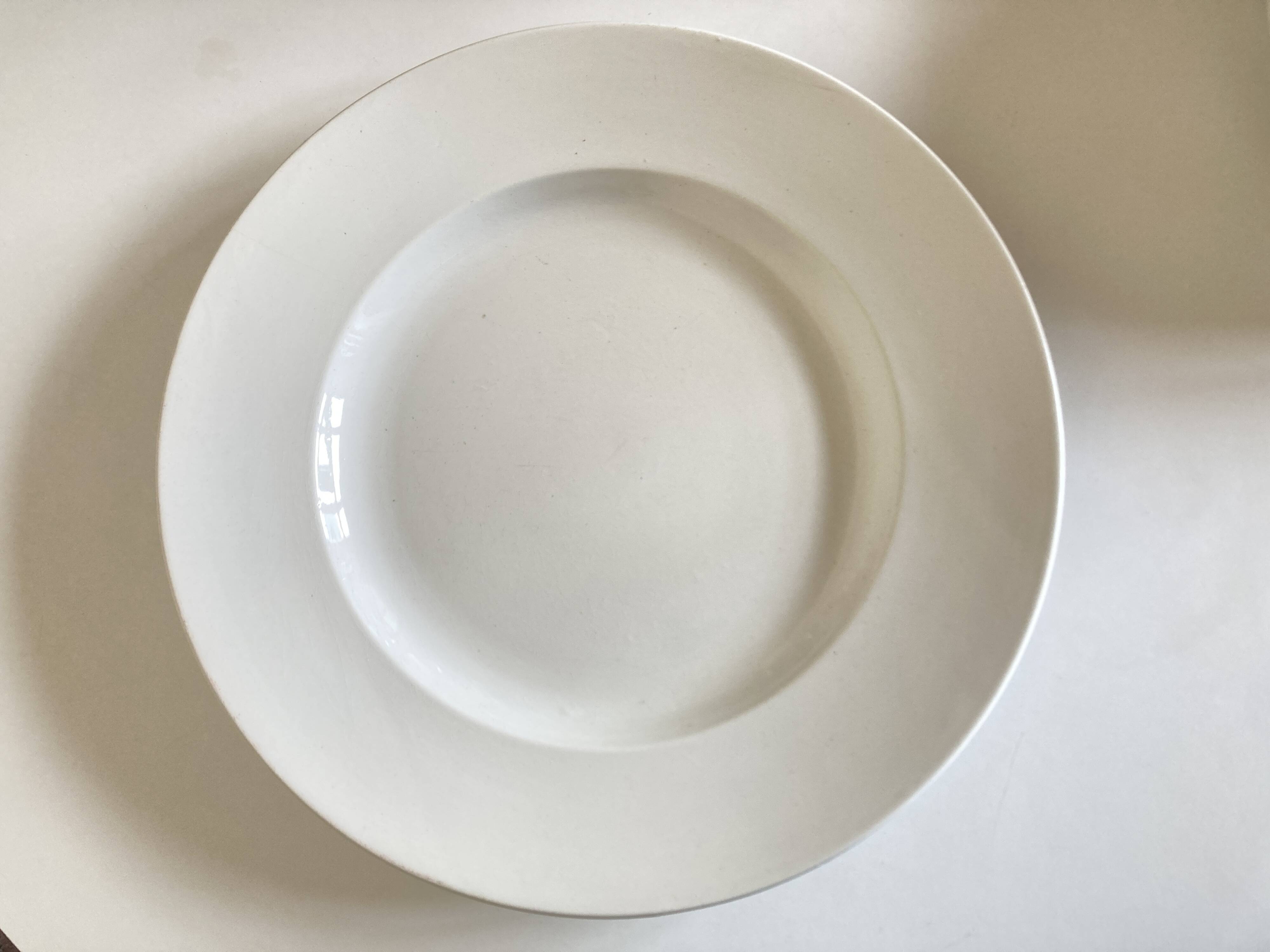 XXXL plate centrepiece Lunéville 1900 in white earthenware