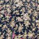 Antique hand-stitched boutis bedspread, floral fabric, 19th century.