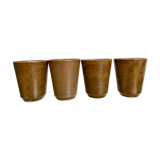 Set of 4 cups in old sandstone