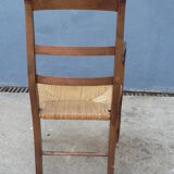 Straw provencal armchair
