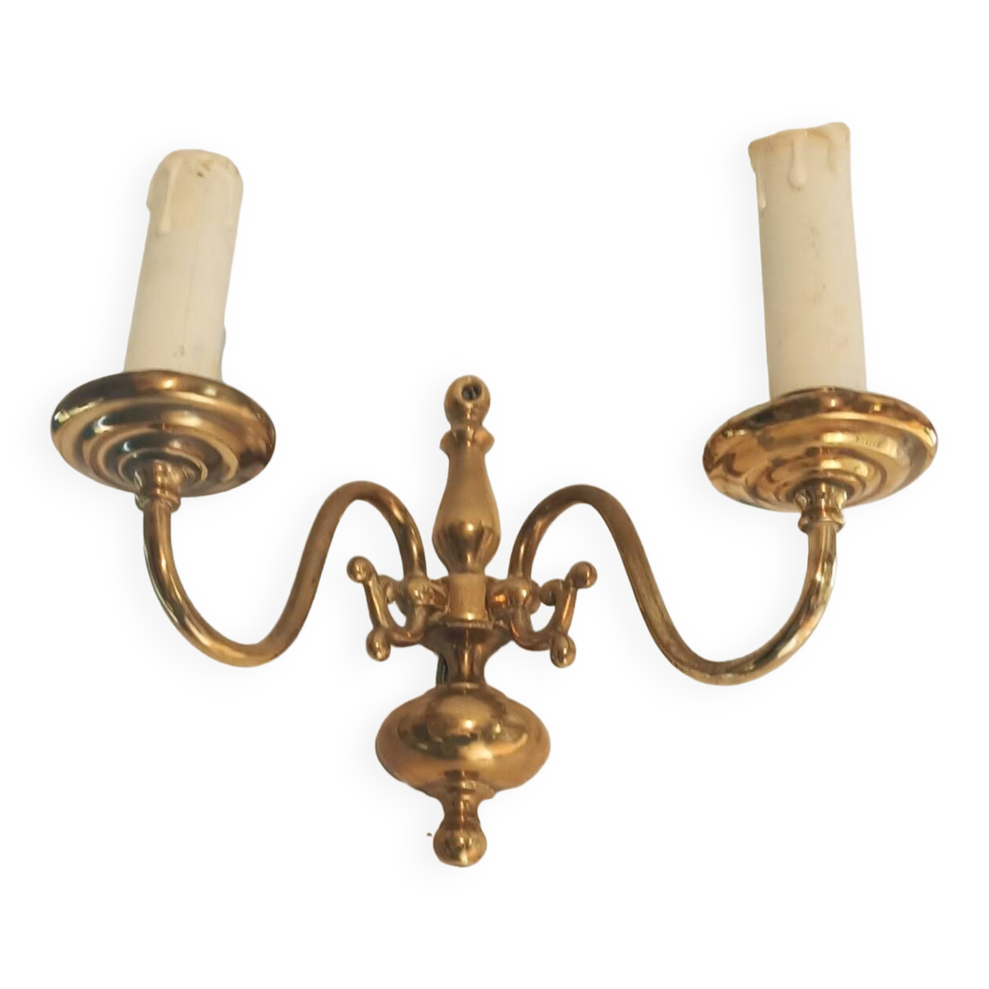 Brass wall light 2 bulbs