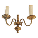Applique murale laiton 2 ampoules
