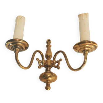 Applique murale laiton 2 ampoules