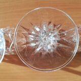 Lot de 4 Verres à Pieds arlequin  en Cristal