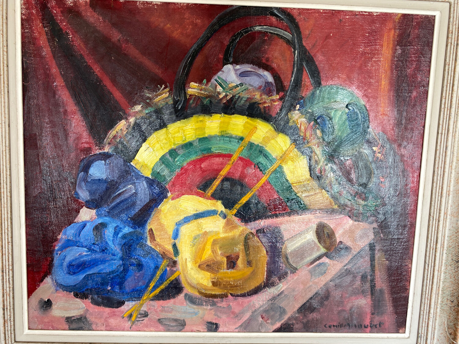 Still life signed Camille Mouret