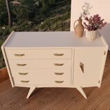 Vintage compass feet chest of drawers