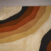 Rug published by Herforder Teppiche, 1970s pop art design.
