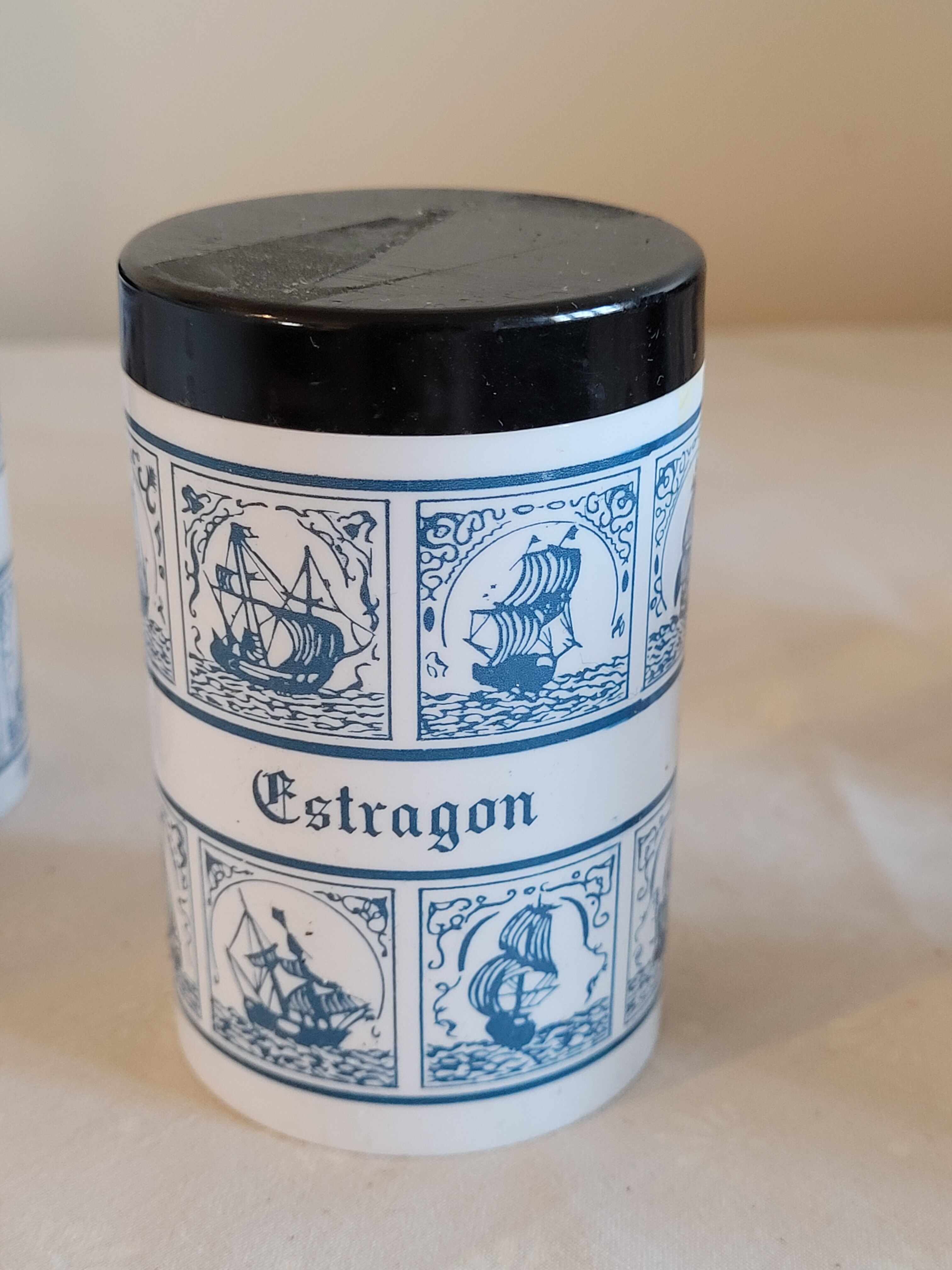 4 pots à épices - Ariel - vintage
