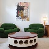 lacquered wood bar/coffee table - Italy 70s