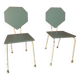 Paire de chaises enfants vintage