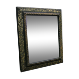 Napoleon III mirror in repelled brass