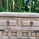 Renovated Spanish chest of drawers in solid walnut from the 1950s.