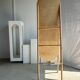 Floor mirror in bamboo and rattan H:1m80