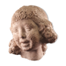 bust statuette sculpture terracotta style art deco 1930 little girl