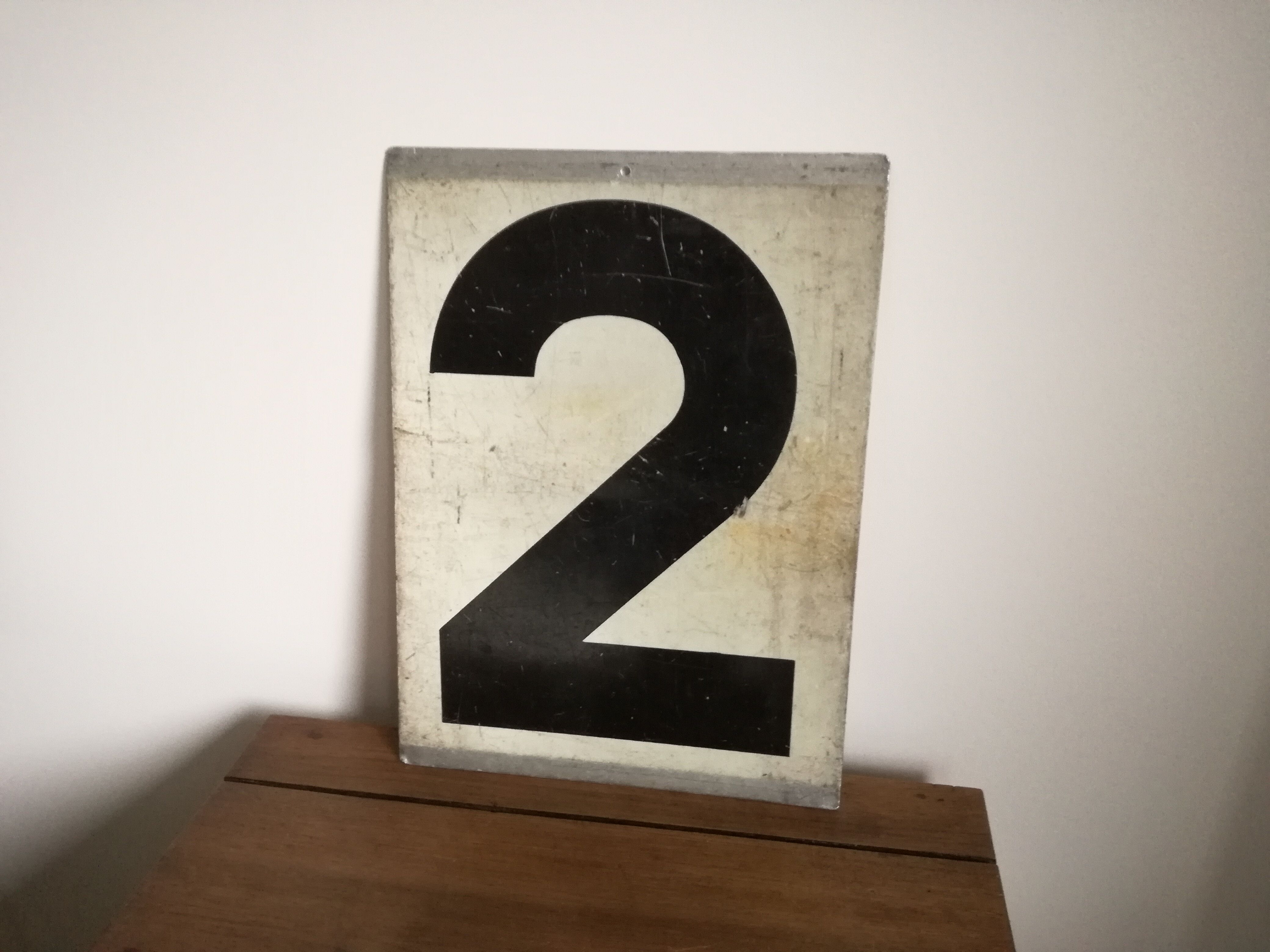 Plate metal with registration of numbers 2 and 3 duplex
