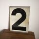 Plate metal with registration of numbers 2 and 3 duplex
