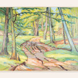 Woodland Walk, Oil on Plate, 124 x 95 cm