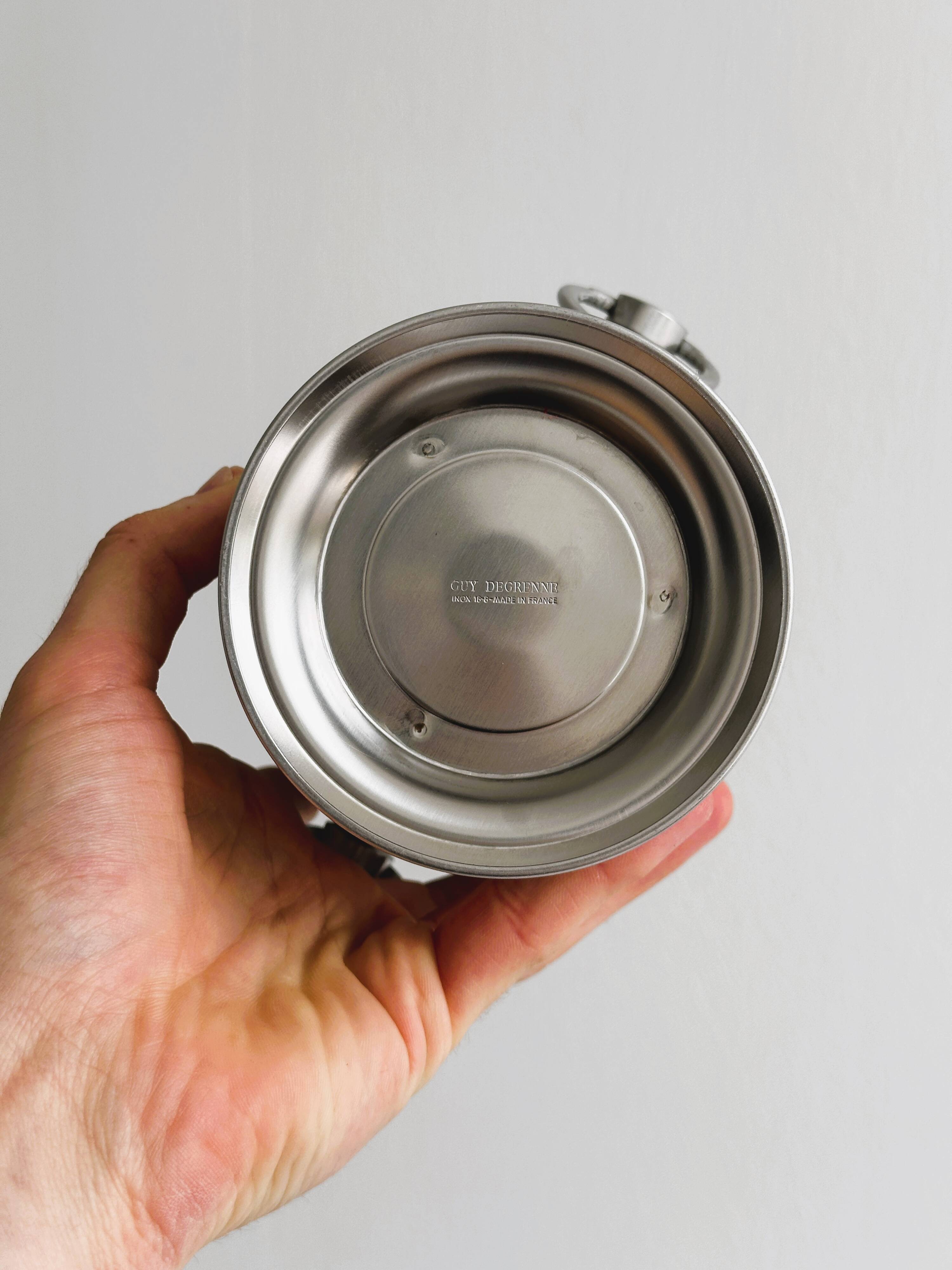 Matte silver metal ice bucket