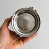 Matte silver metal ice bucket
