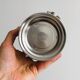 Matte silver metal ice bucket