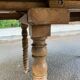 Louis Philippe XVIII century extendable round dining table, renovated, 200cm