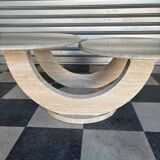 Table basse italienne en travertin