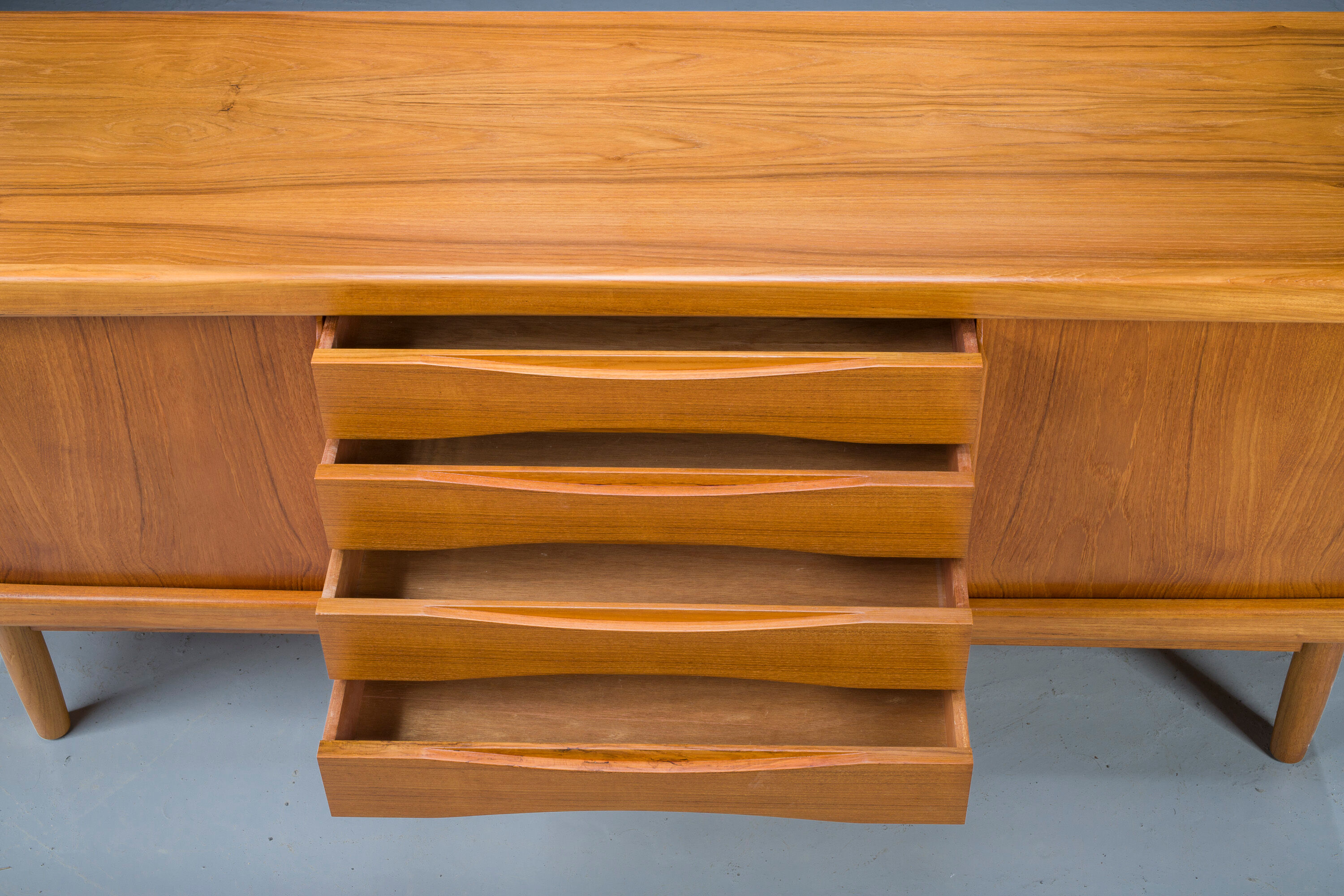Mid-Century Danish Teak Sideboard from H.P. Hanssen, 1960s