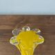 Large yellow glass soliflore