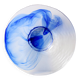 Vintage Bormioli Rocco Art Glass Bowl: Cobalt Blue Swirl Centerpiece