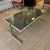 Vintage chrome coffee table
