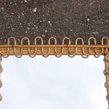 Rattan mirror design Italy